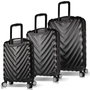 Zoozie Bags Juego de Maletas de 3 Piezas Negro